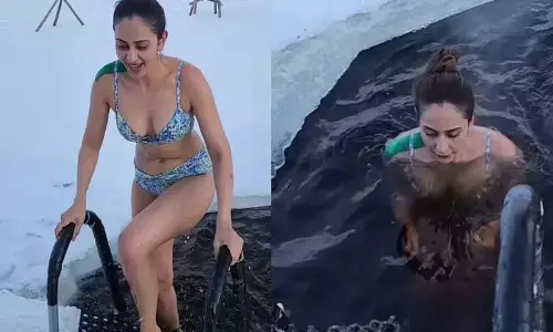 Rakul preet singh ice water bath