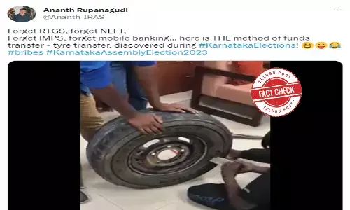 Fact Check: Video showing cash stashed in a tyre ahead of Karnataka polls is not recent incident