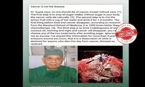 Fact Check: Viral message of a surgeon on steps to cure cancer is a hoax