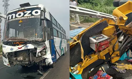 కాకినాడలో ఘోర రోడ్డు ప్రమాదం : 8 మంది మృతి