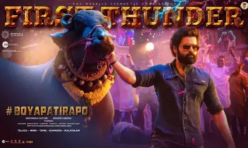 #BoyapatiRapo First Thunder