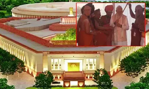 సెంగోల్ ప్రతిష్టాపనతో నూతన పార్లమెంట్ ను ప్రారంభించిన ప్రధాని