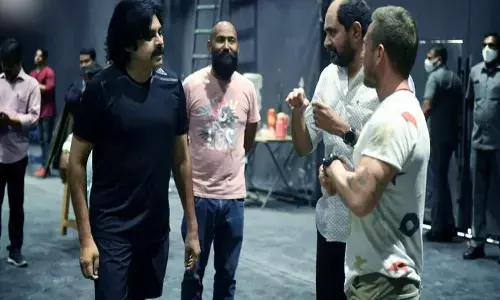 hari hara veeramallu set, fire accident