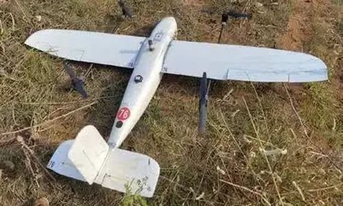 aeroplane drone, nalgonda crop fields