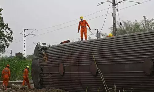goods train derailed