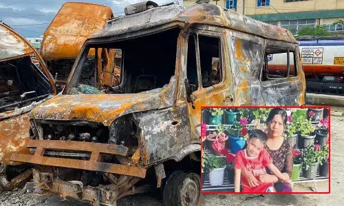 manipur ambulance fire