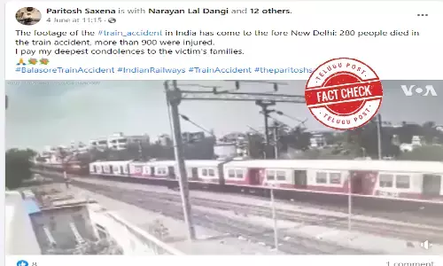 Fact Check: Viral video showing train accident makes a false claim of recent Balasore triple train tragedy