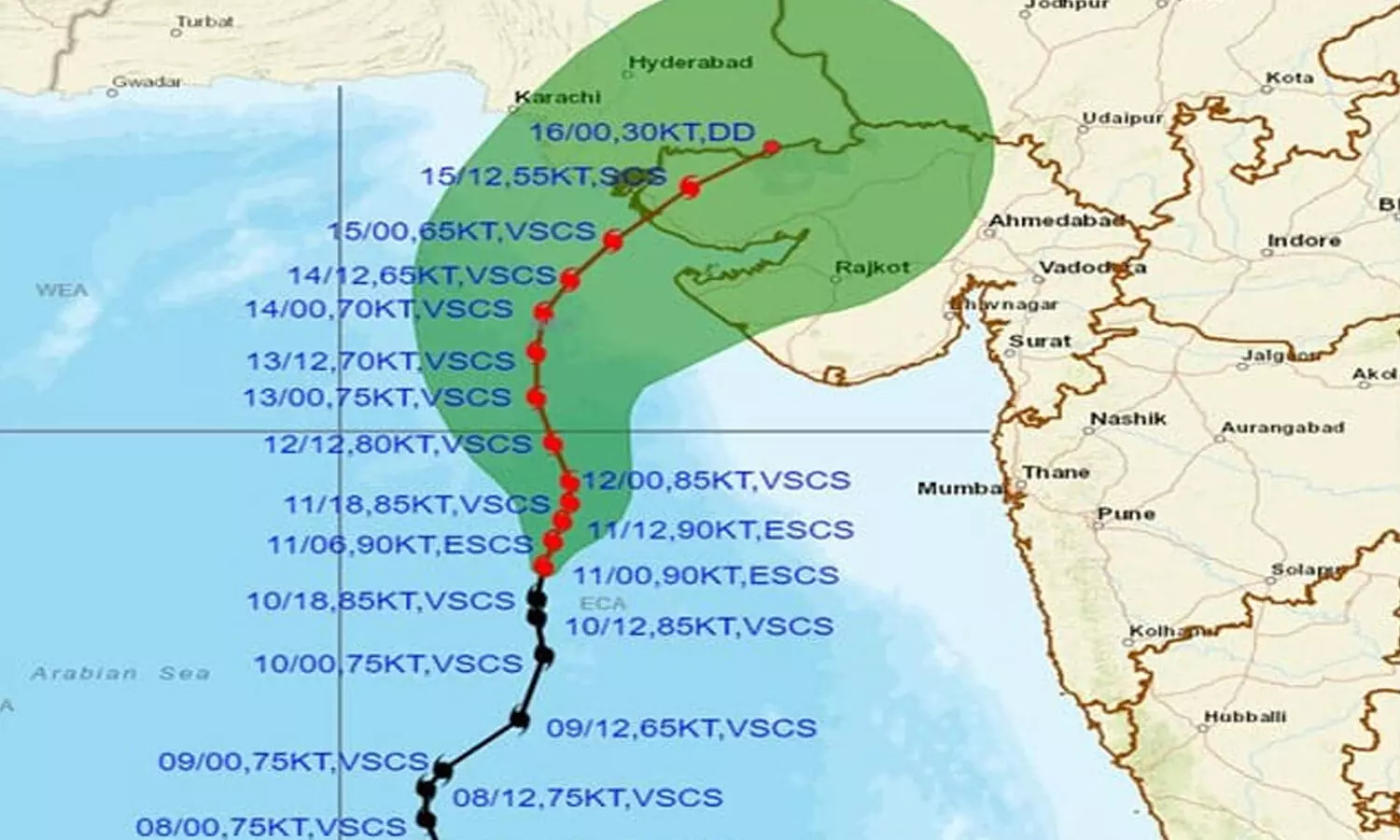 అతితీవ్ర తుపానుగా బిపోర్ జాయ్.. ఆ తీరానికే ముప్పు