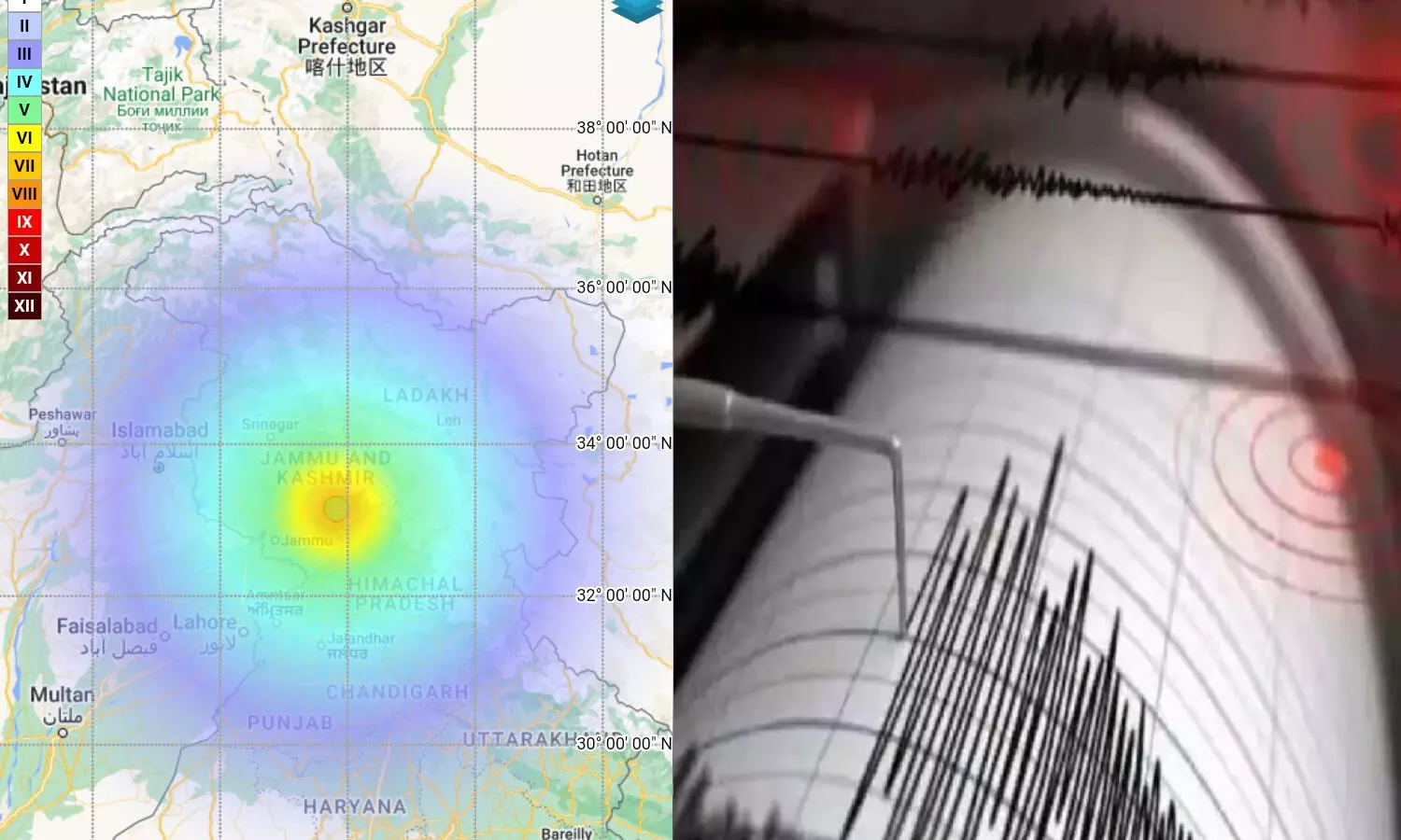 earthquake in jammu and kashmir
