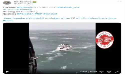 Fact Check: Old video of rescue operation in Pacific Ocean falsely being circulated as that of Cyclone Biparjoy