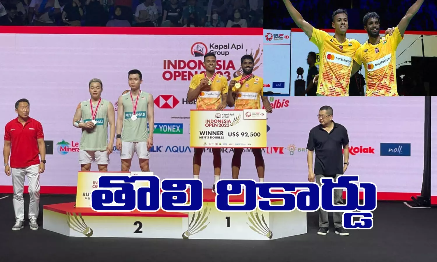 indonesia open 2023 title, satwik - chirag