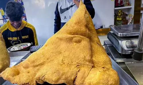 meerut bahubali samosa, 12 kg samosa challenge