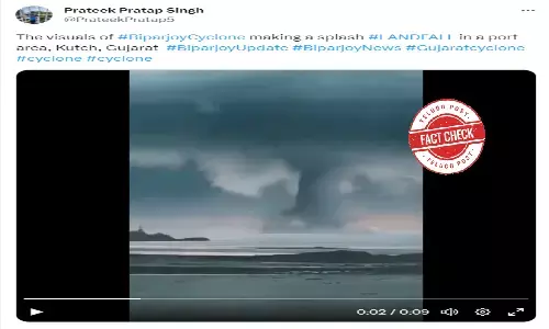 Fact Check: Viral video claiming to show visuals of Cyclone Biparjoy is CGI simulation