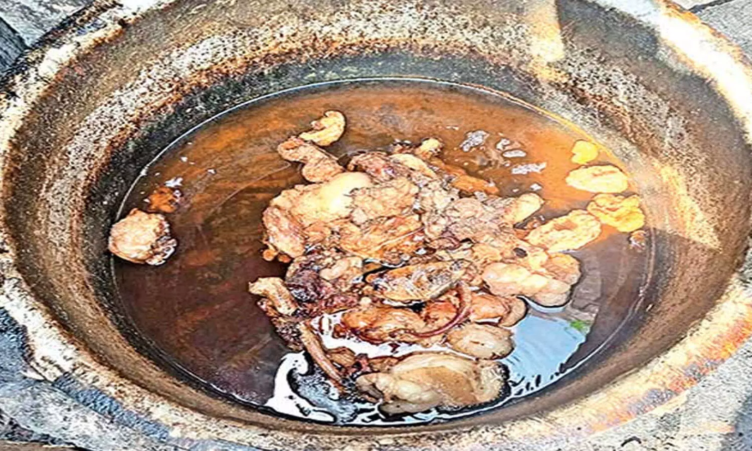 pork fat oil, fride rice centers