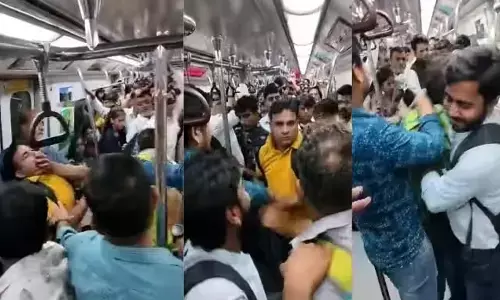 delhi metro fight, DMRC