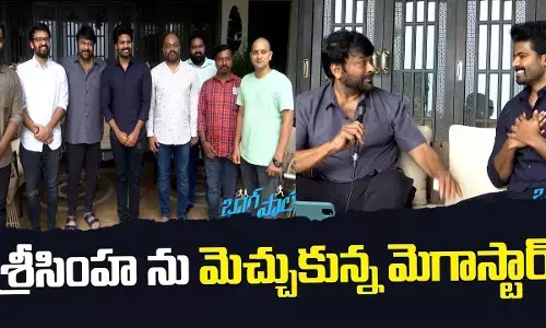 Mega Star Chiranjeevi Wishes BHAAG SAALE Team