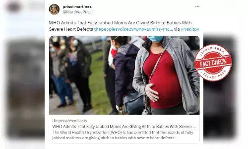 Fact Check:  Viral article on WHO admitting COVID vaccinated mothers were giving birth to babies with severe heart infection is FALSE