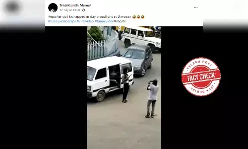 Fact Check: Video showing a reporter being kidnapped in Nagaland is misleading
