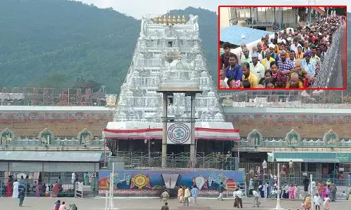 tirumala rush today, tirumala queue complex