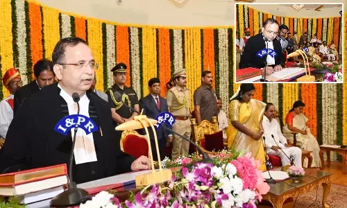 CJ Alok Aradhe Sworn in as Telangana high court