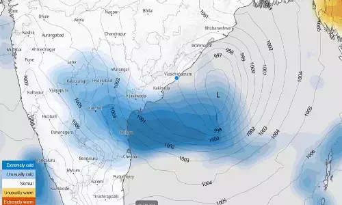 low pressure in bay of bengal