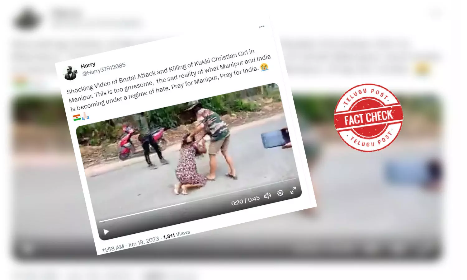 ఫ్యాక్ట్ చెక్: మహిళను కాల్చి చంపిన వీడియో మయన్మార్ లో చోటు చేసుకుంది కాదు