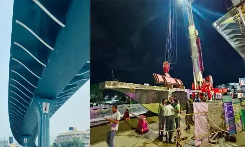 తిరుపతిలోని శ్రీనివాస సేతు ప్లై ఓవర్ పనుల్లో ఊహించని ప్రమాదం