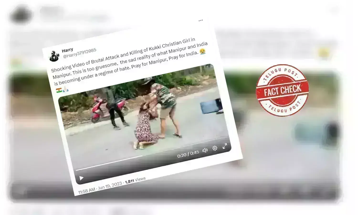 Fact Check: ایک خاتون کو گولی مار کر ہلاک کرنے کا وائرل ویڈیو منی پور کا نہیں بلکہ میانمار کا ہے