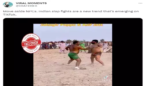 ఫ్యాక్ట్ చెక్: కబడ్డీ ఆడుతూ చెంపదెబ్బలు కొడుతున్న వీడియో భారత్ కు చెందినది కాదు.. పాకిస్థాన్ లోనిది