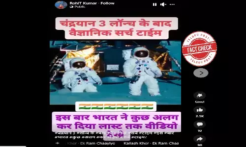 Fact Check: Video showing astronauts on moon makes a false claim of connection to Chandrayaan-3, is fictional