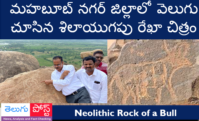 మహబూబ్ నగర్ జిల్లాలో వెలుగు చూసిన శిలాయుగపు రేఖా చిత్రం.!