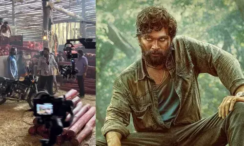 పుష్ప 2 సెట్స్ నుంచి స్పెషల్ వీడియో షేర్ చేసిన అల్లు అర్జున్..