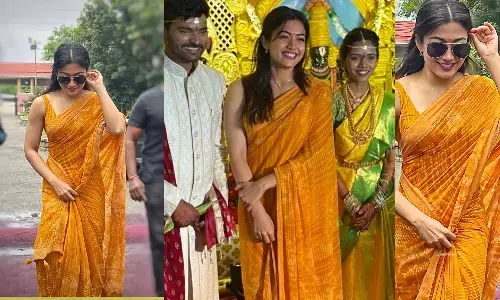 Rashmika, RashmikaMandanna, RashmikaSareecost.