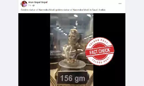 Golden_Statue_Modi,Golden statue, Golden bust, Narendra Modi, Surat Jewellers