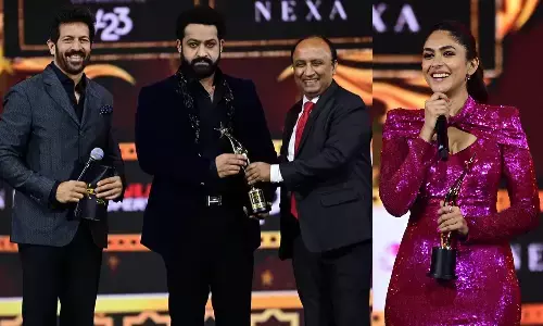 sitaramam, rrr, mrunalthakur, mrunal, NTR, siimaawards, Siima, NTRfans, Ntr speech