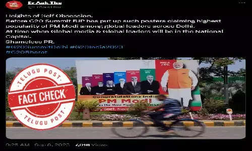 FactCheck, Modi, PMModi, ModiHoardings, G20Summit