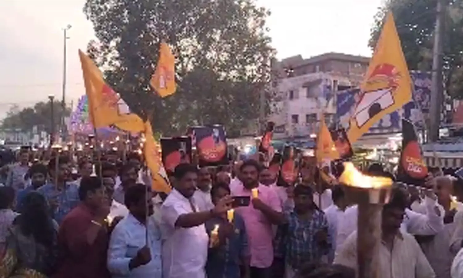 cbn arrest, tdp, protest rally, mangalagiri cbn arrest, tdp, protest rally, mangalagiri