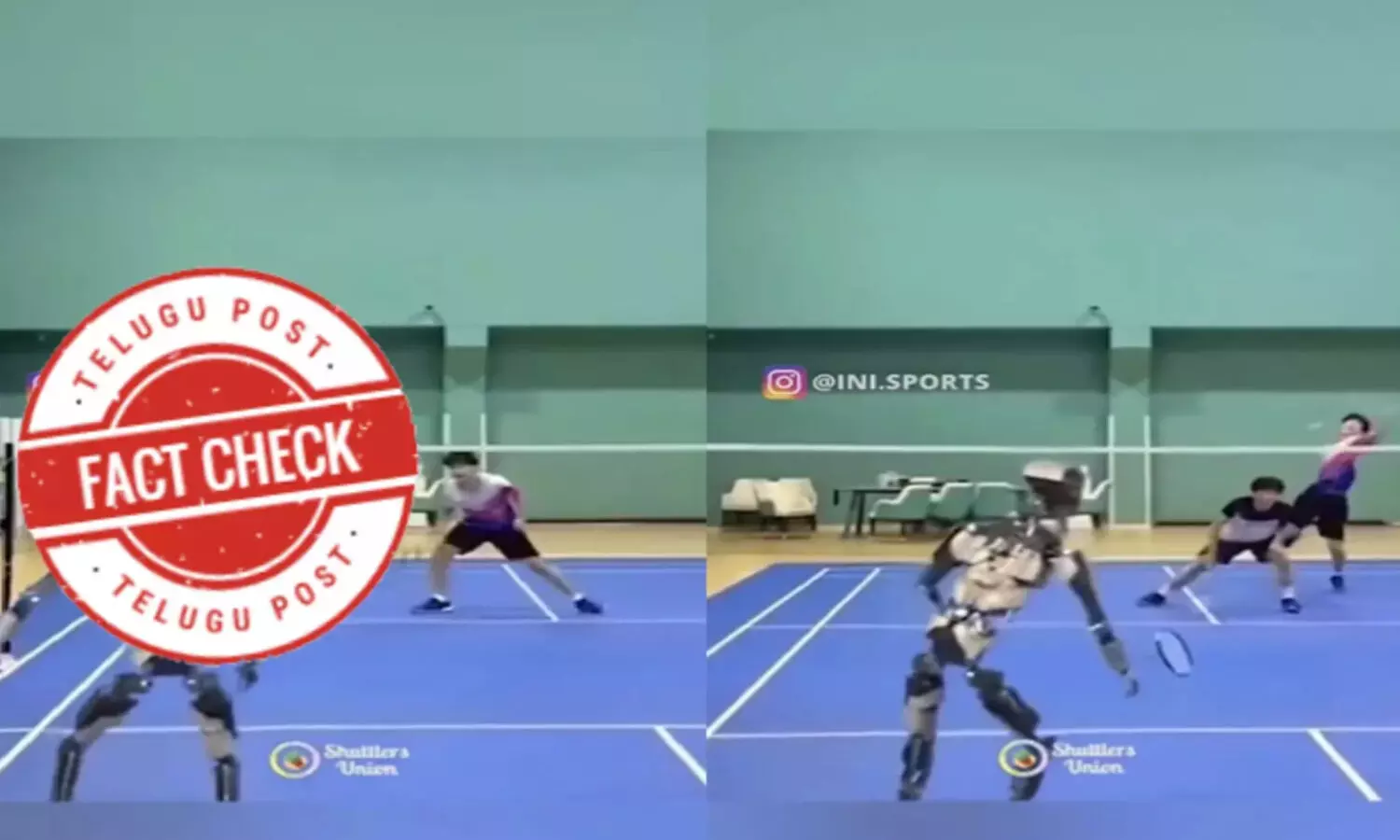 Robo, Badminton, AIvideos, EditedVideo, robot playing badminton