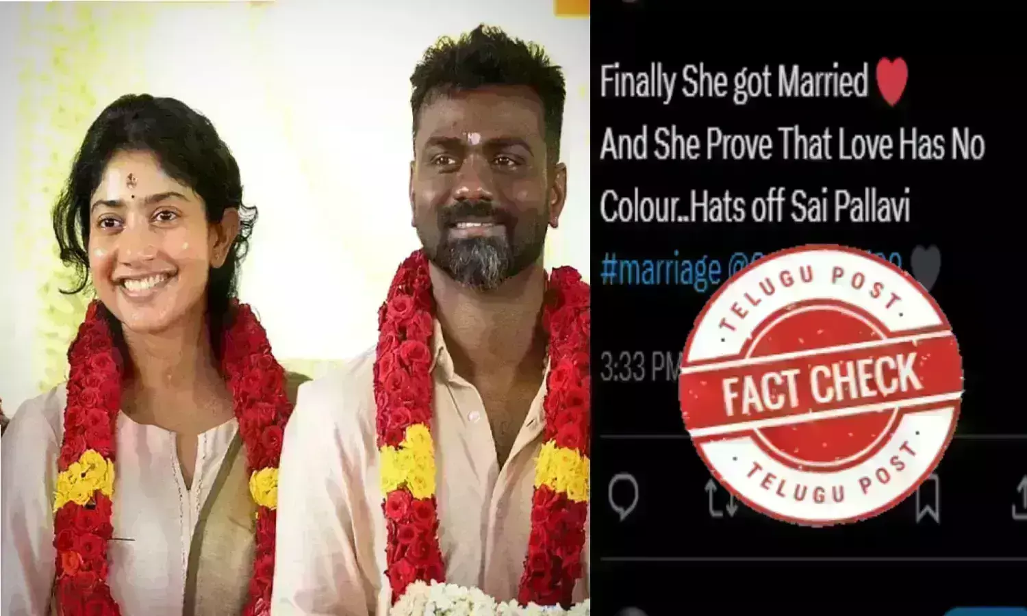 SaiPallavi, ActressSaiPallavi, SaiPallaviMarriage, SaipallaviWedding, RajkumarPeriyaSwamy,