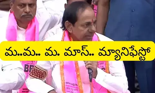 manifesto, kcr, brs, released, brs manifesto