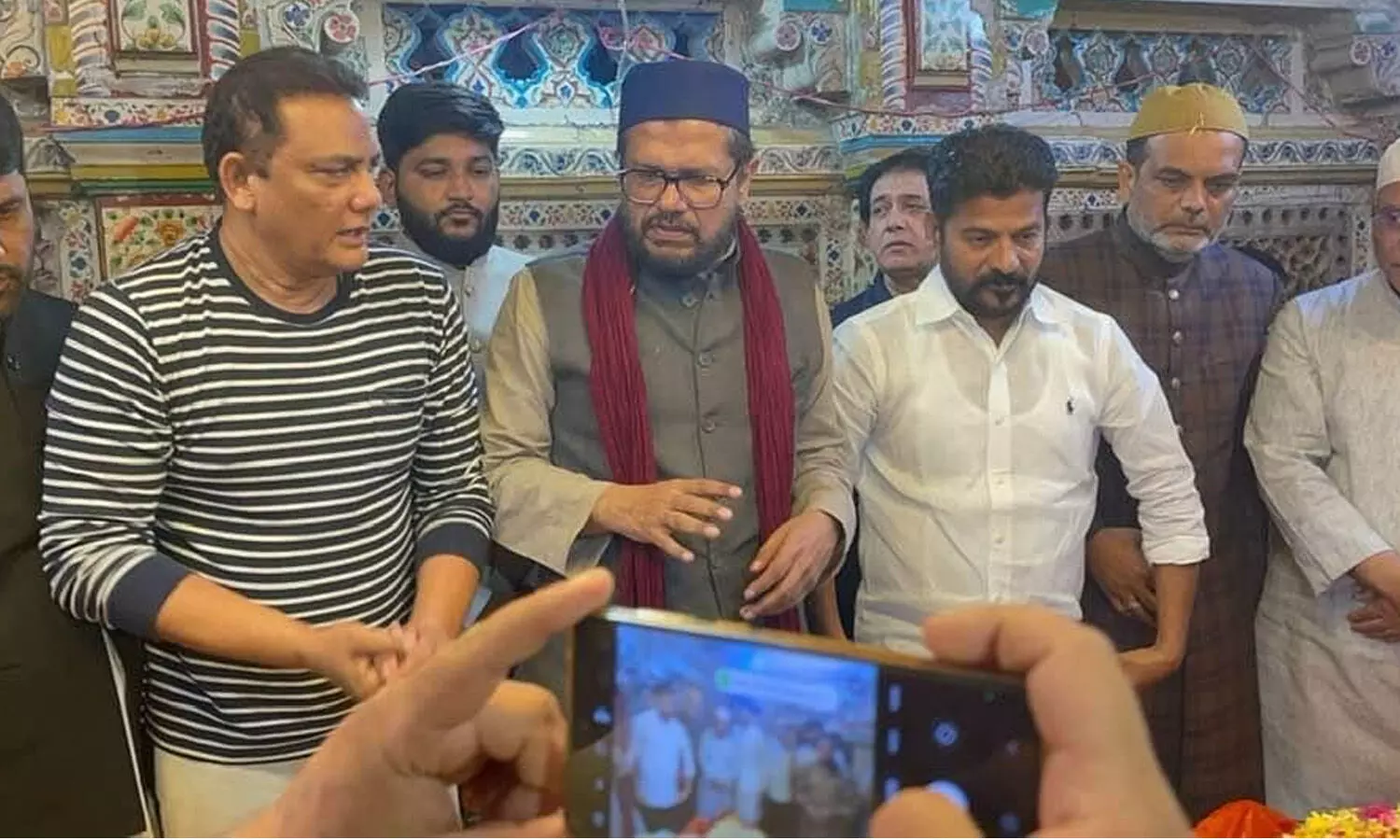 revanth reddy, pcc chief, azaruddin, niaamuddin dargah