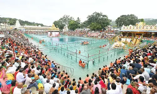 rush, brahmotsvam, chakra snanam, tirumala