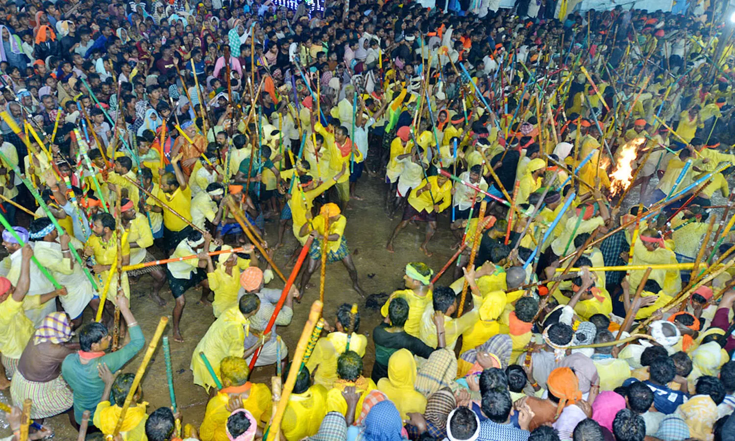 devaragattu, bunny festival, sticks fight, police restrictions