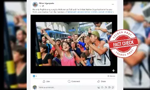 Indian playback singer, Mohammed rafi, singing english song, viral video