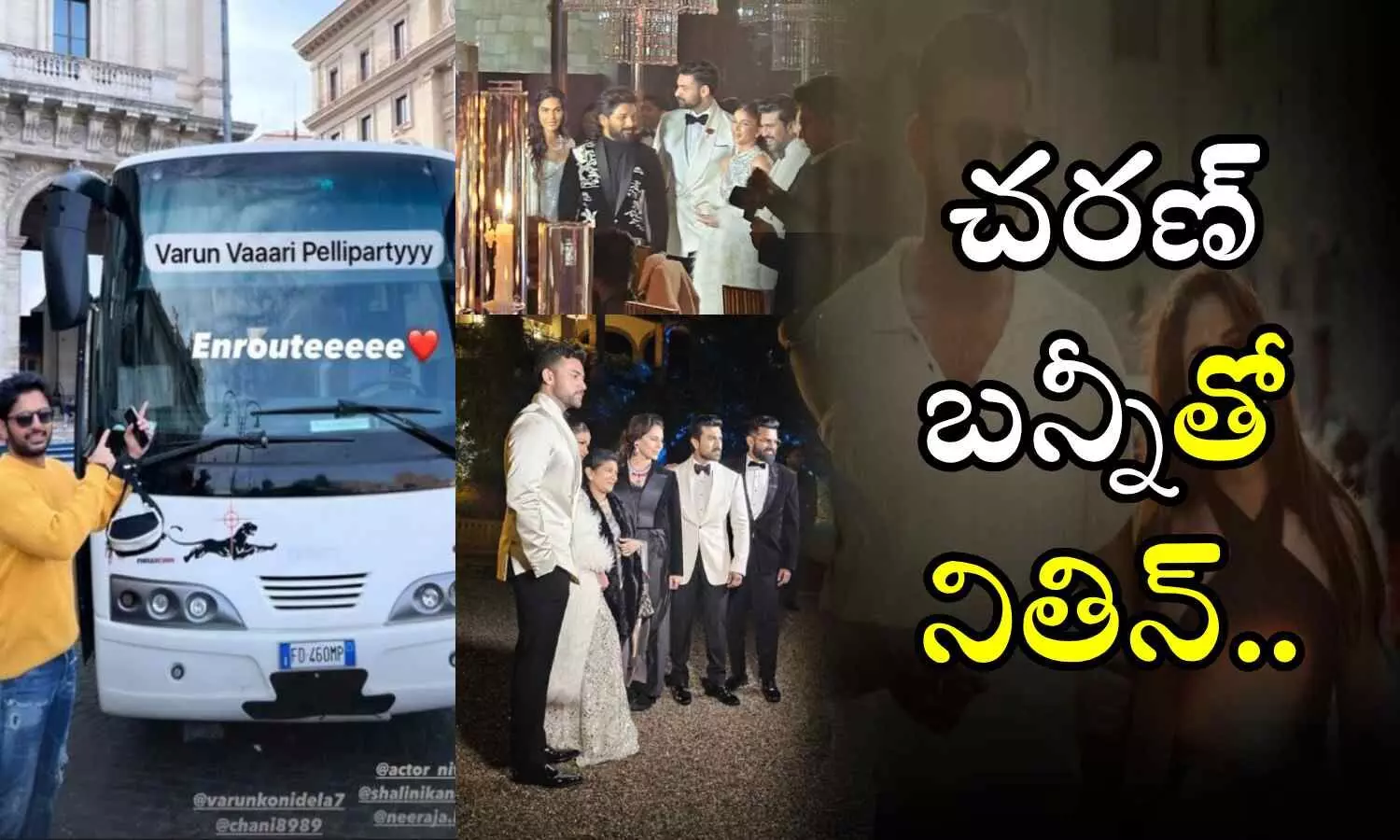 Ram Charan, Allu Arjun, Nithiin, Varun Tej, Lavanya Tripathi Marriage