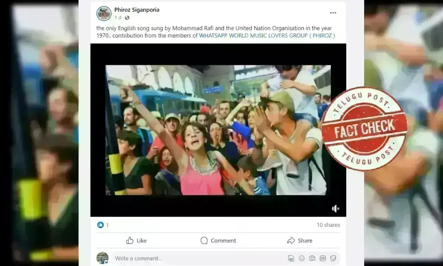 Mohammed Rafi, Rafi song in English, Popular indian singer