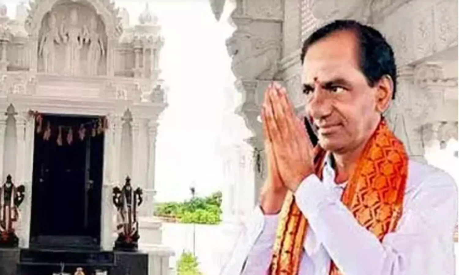 kcr, brs chief, venkateswara swamy temple, konaipalli