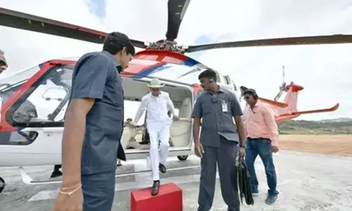 kcr, chief minister, helicopter, erravalli, telangana elections