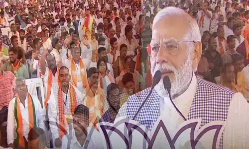 narendra modi, prime minister,  meeting, parade grounds, hyderabad
