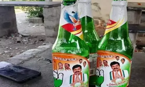 social media, beer bottle. nakirekal, vemula veeresam, opponents,  political parties